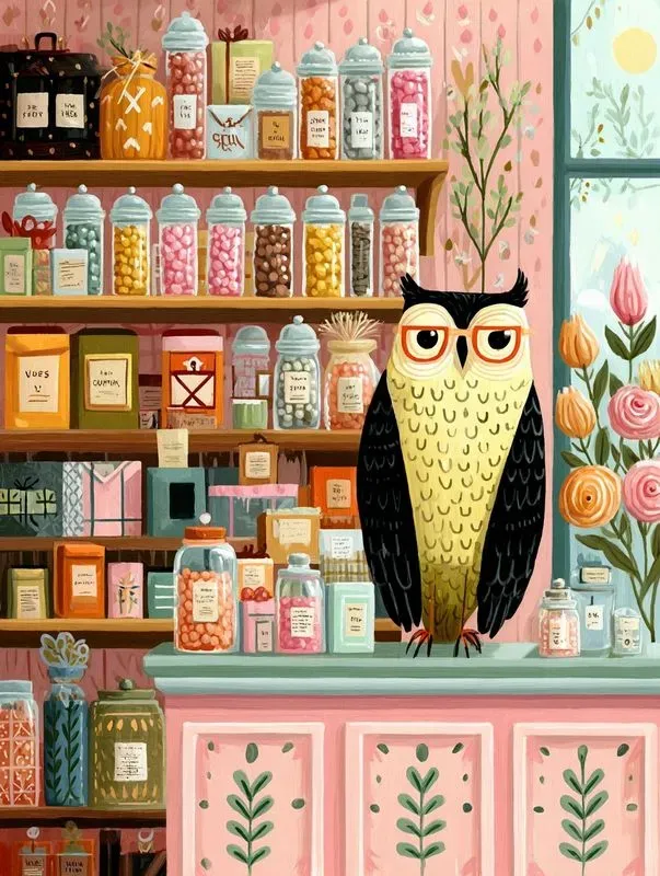 Whimsical Pastel Valentine Illustrations
