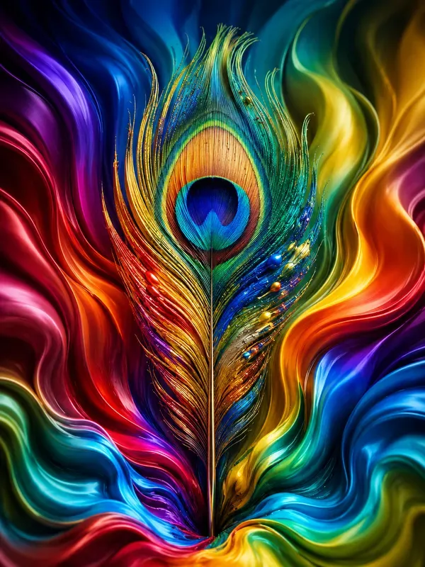 Rainbow Abstract Object Art