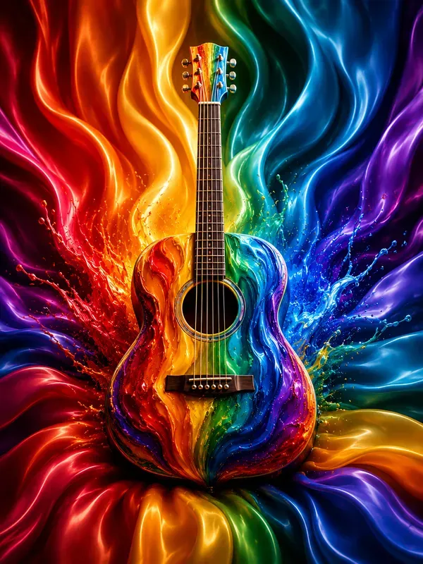 Rainbow Abstract Object Art