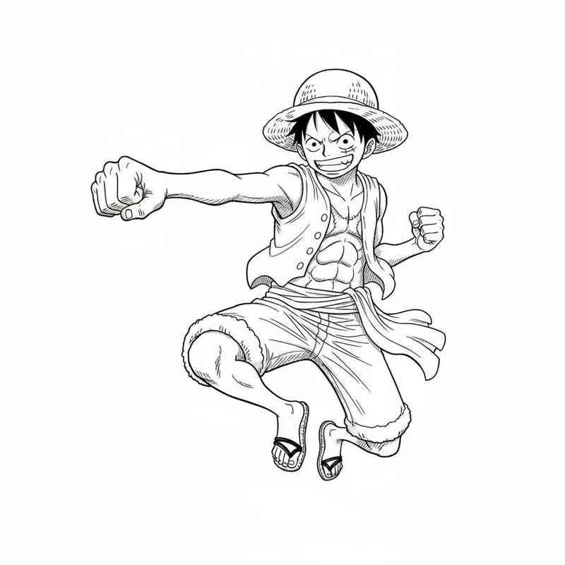 Anime Manga Coloring Book Pages