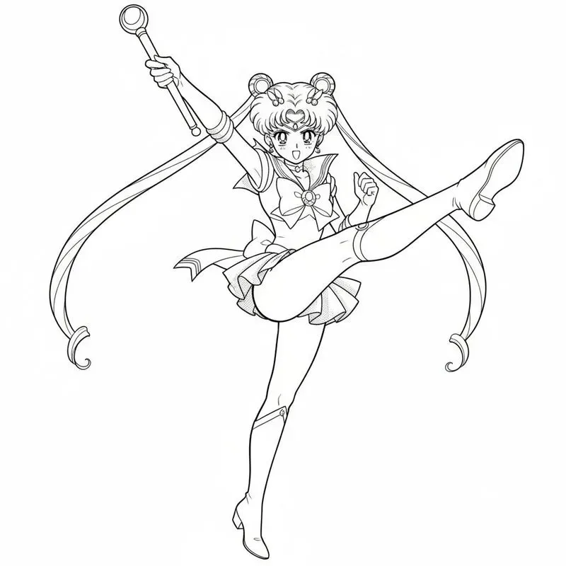 Anime Manga Coloring Book Pages