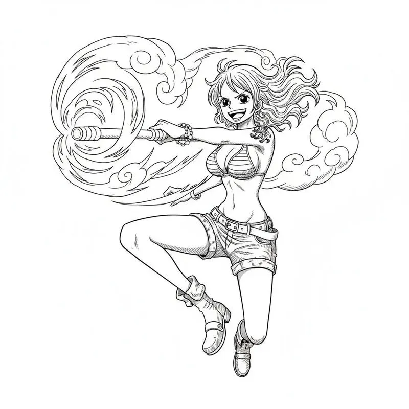 Anime Manga Coloring Book Pages