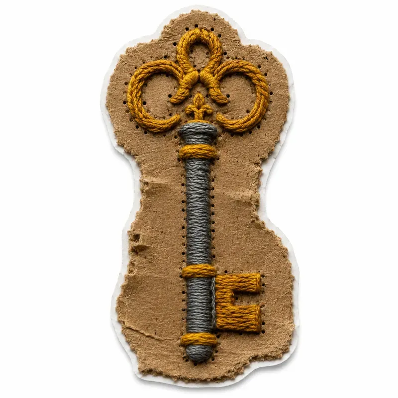 3D Embroidered Cardboard Stickers