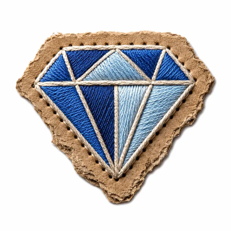 3D Embroidered Cardboard Stickers