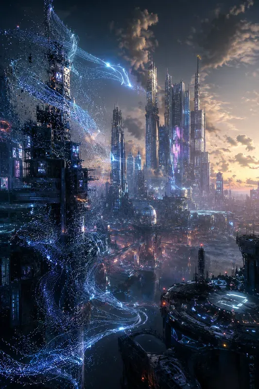 Energy Forge Cities From Particles