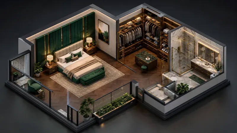 Modern Professional 3D Open Floor Plans