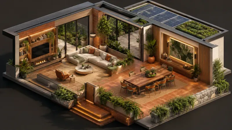 Modern Professional 3D Open Floor Plans