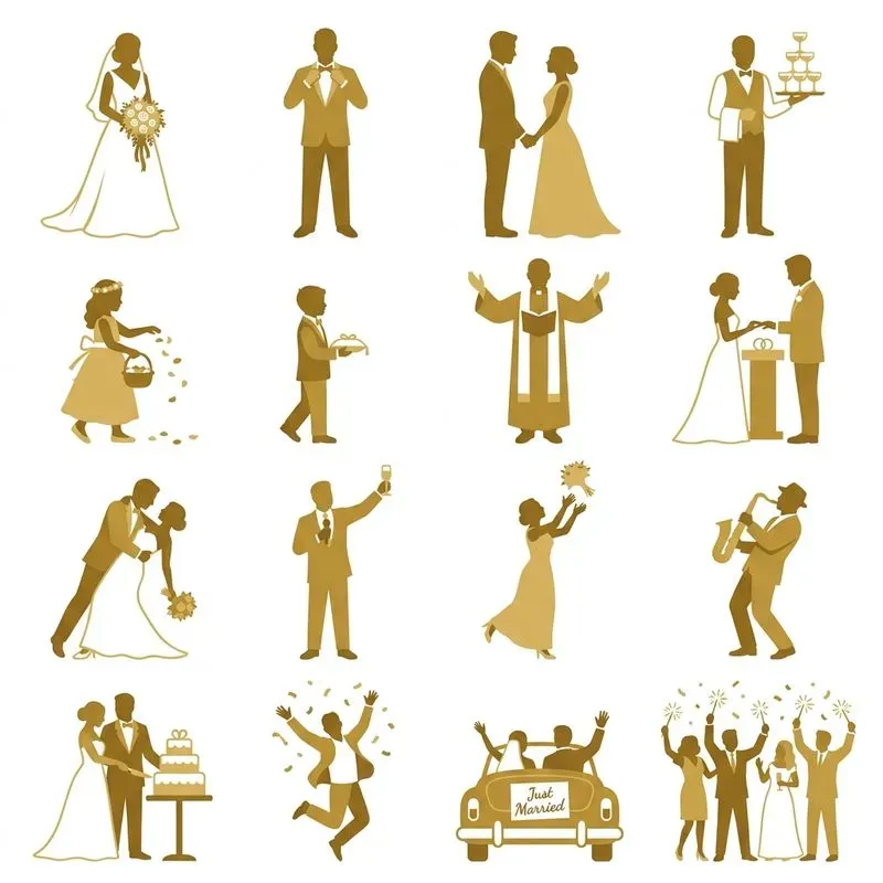 Festival Clipart Silhouette Set Generator