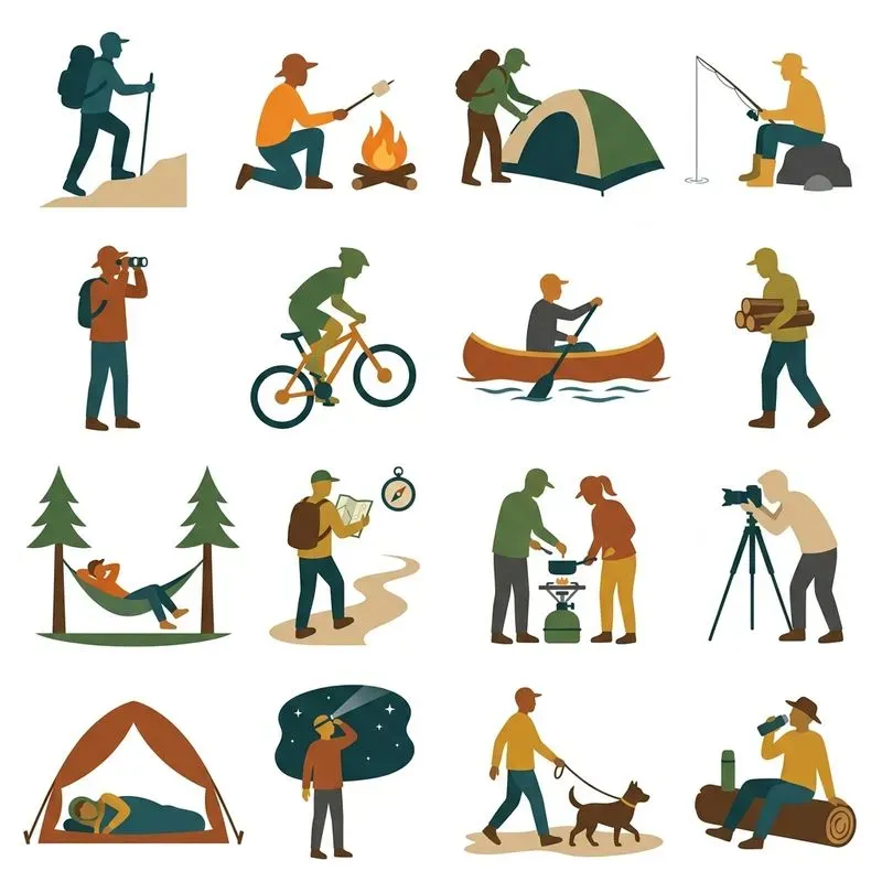 Festival Clipart Silhouette Set Generator