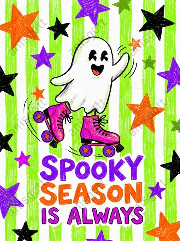 Etsy Spooky Cute Quote Halloween Posters