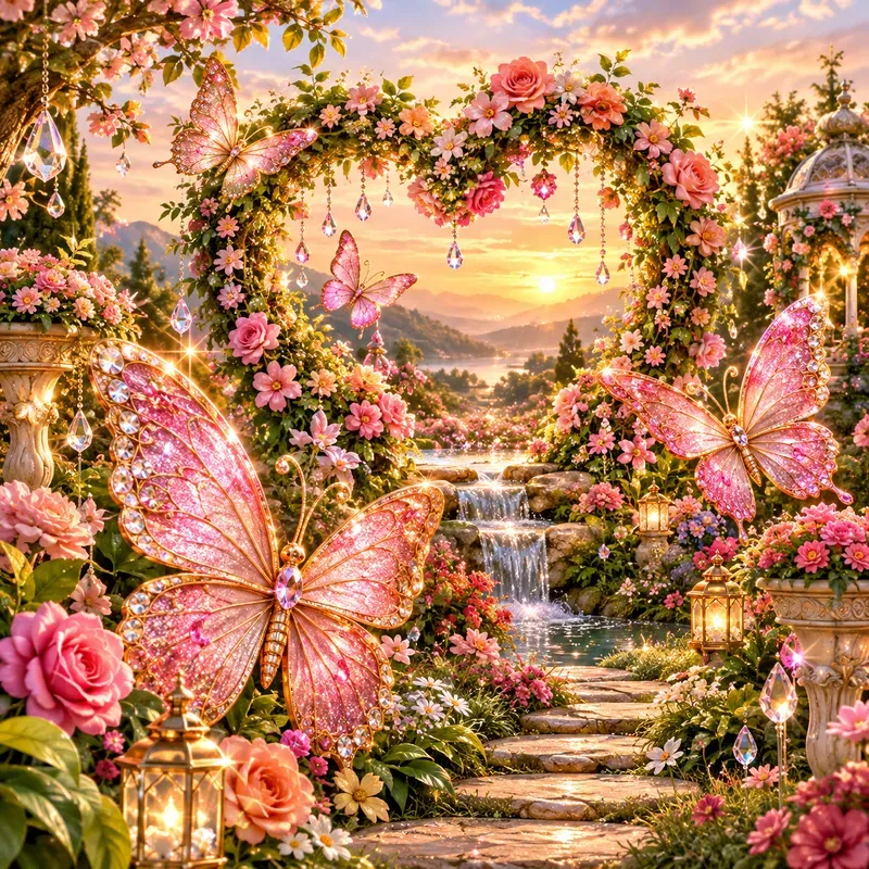 Glitter Dreams Fantasy Garden Art