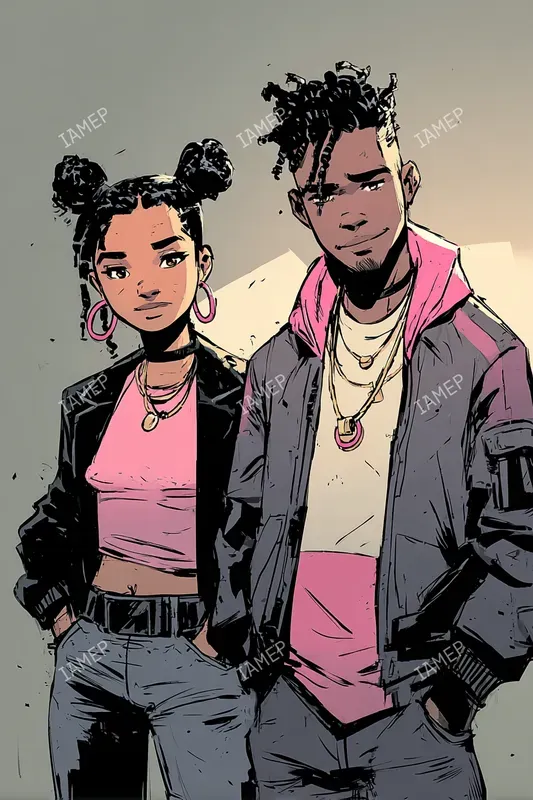 Stylized Comic Fashion Portraits