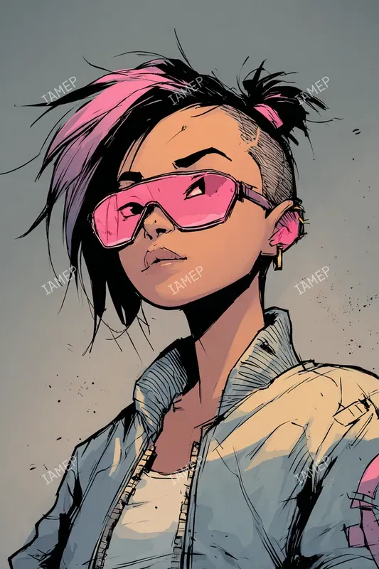 Stylized Comic Fashion Portraits