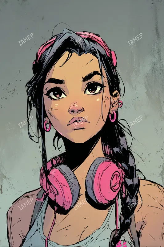 Stylized Comic Fashion Portraits