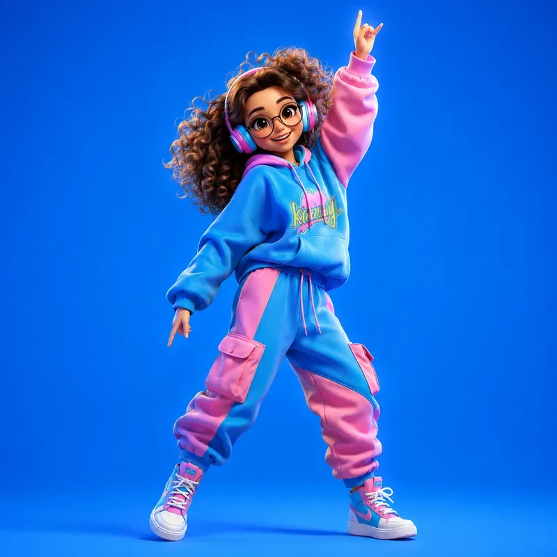 Vibrant 3D Cartoon Character Portraits