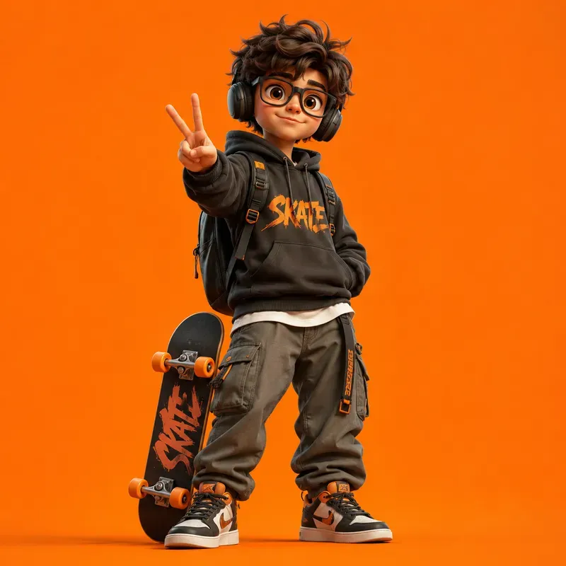 Vibrant 3D Cartoon Character Portraits