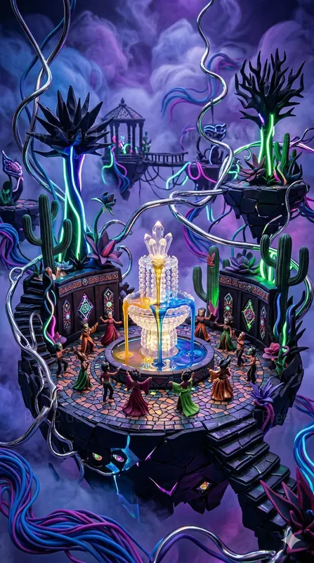 Neon Forbidden Dreamscapes Art Photos