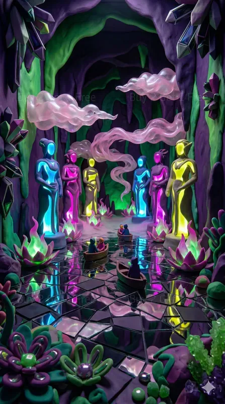 Neon Forbidden Dreamscapes Art Photos