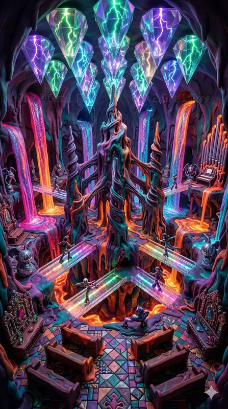 Neon Forbidden Dreamscapes Art Photos