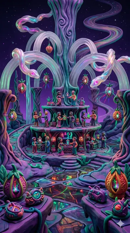 Neon Forbidden Dreamscapes Art Photos
