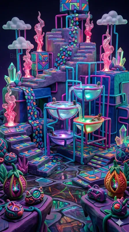 Neon Forbidden Dreamscapes Art Photos