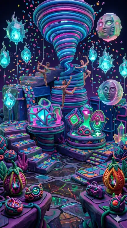 Neon Forbidden Dreamscapes Art Photos