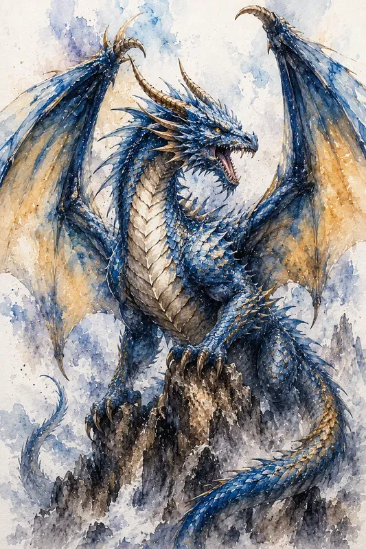 Mythical Watercolor Creatures