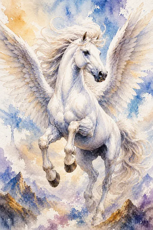Mythical Watercolor Creatures