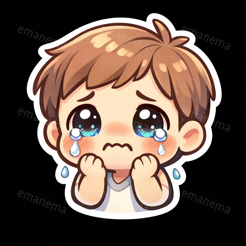 Emotional Sticker Style Illustrations