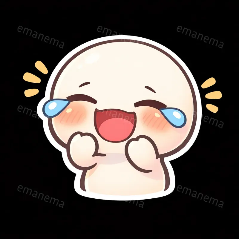 Emotional Sticker Style Illustrations