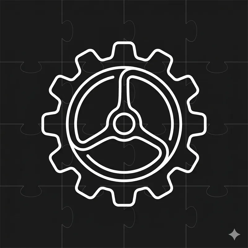 Minimalist Monoline Vector Icon Style