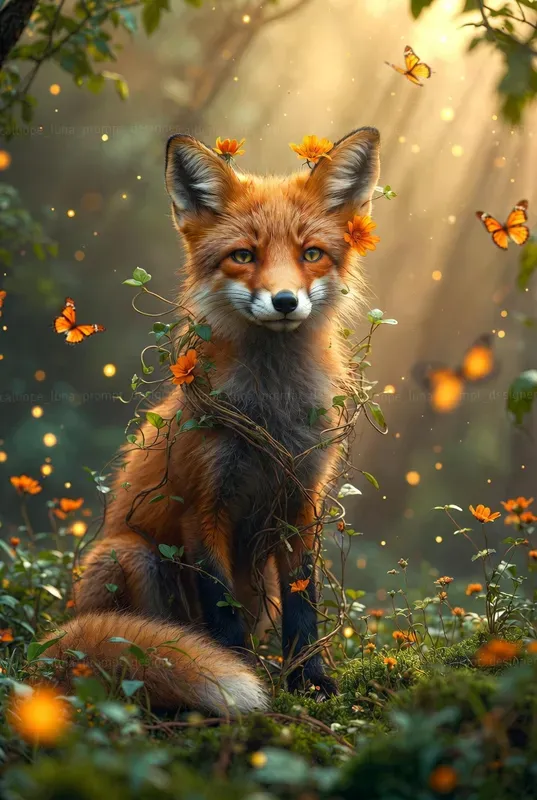 Verdant Animal Spirit Portraits