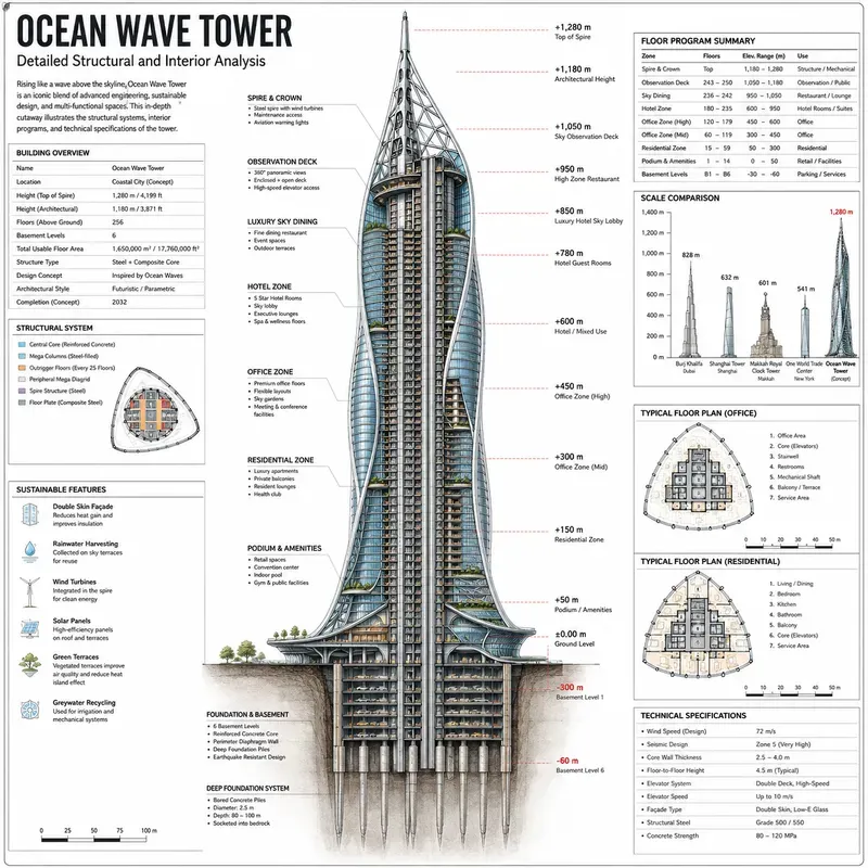 Tower Engineering Infographics