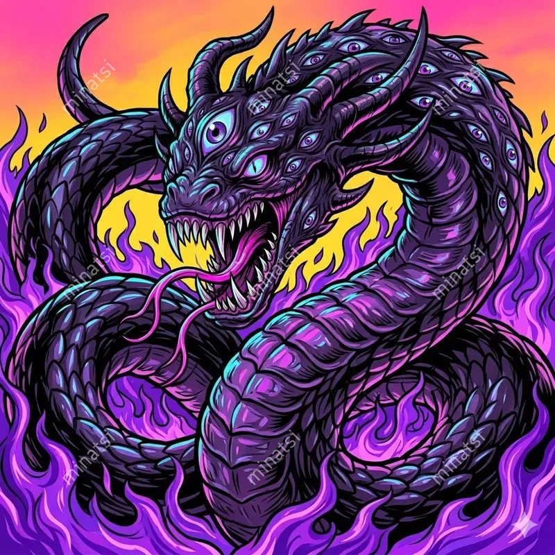 Neon Monster Pop Art Illustrations