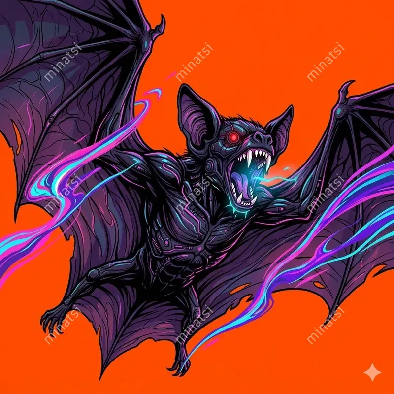Neon Monster Pop Art Illustrations
