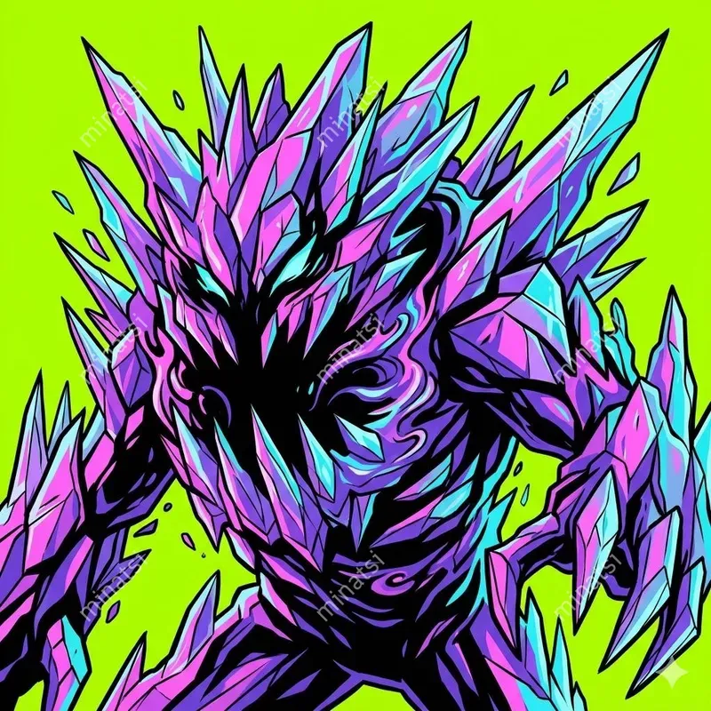 Neon Monster Pop Art Illustrations
