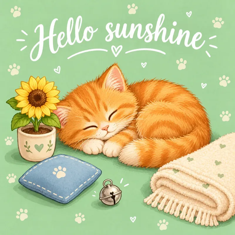 Cute Cozy Good Morning Illustrations