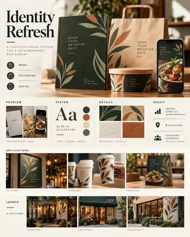 Freelance Portfolio Case Study Onepagers
