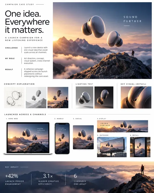 Freelance Portfolio Case Study Onepagers