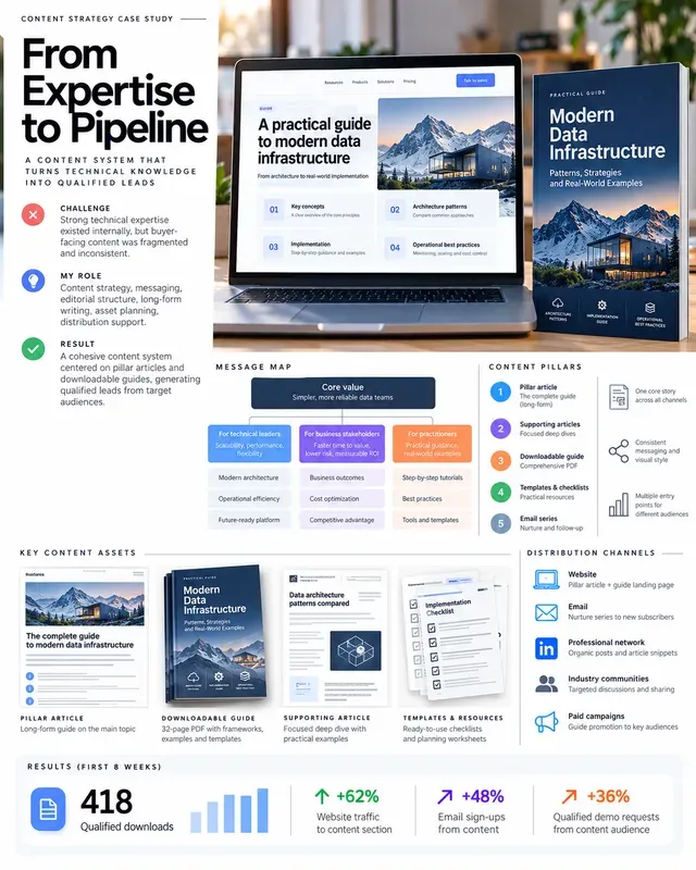 Freelance Portfolio Case Study Onepagers