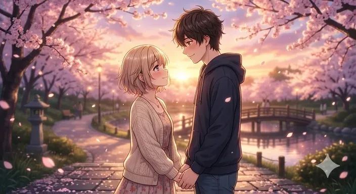 Cinematic Anime Couples In Rain
