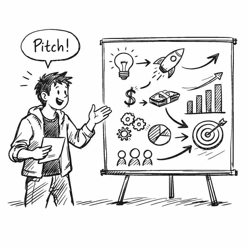 Creative Idea Sketch Illustration Sets