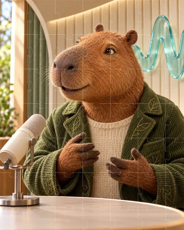 Animal Podcast Guest Portrait Generator