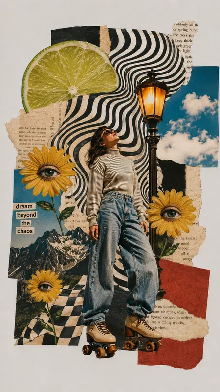Surreal Mixed Media Collage Art