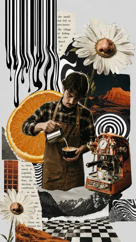 Surreal Mixed Media Collage Art
