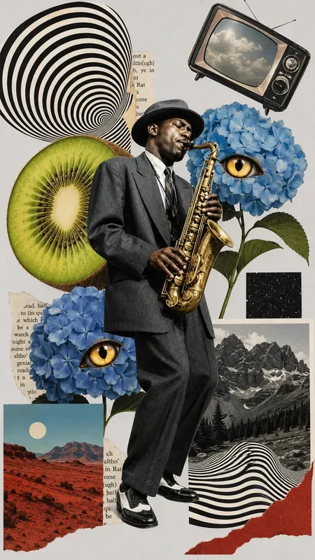 Surreal Mixed Media Collage Art
