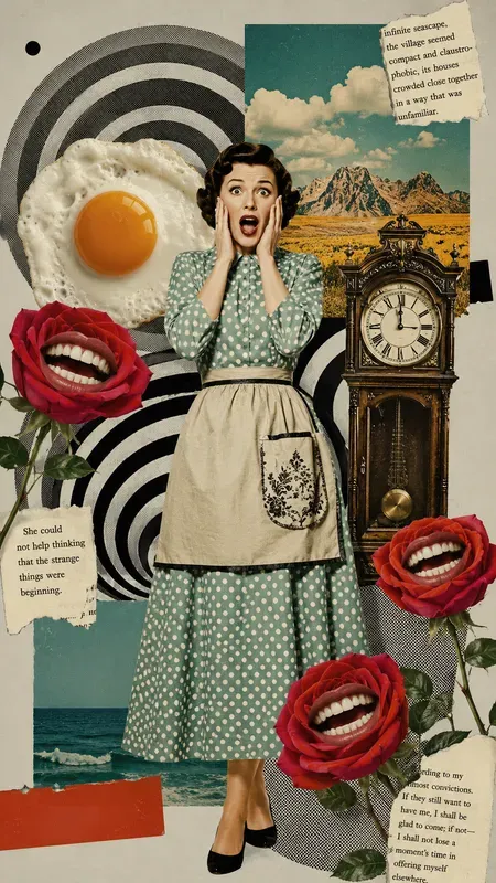 Surreal Mixed Media Collage Art