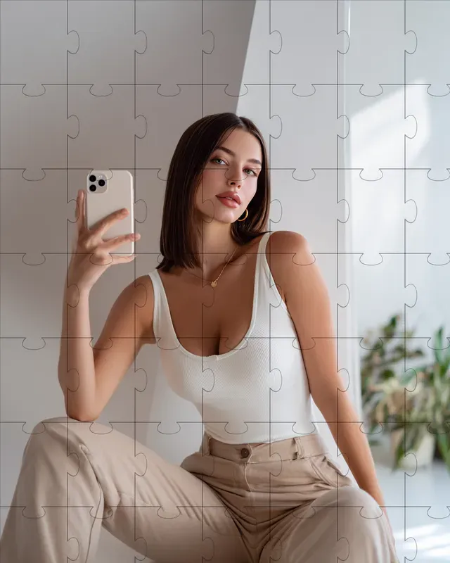 Influencer Mirror Selfie Photos