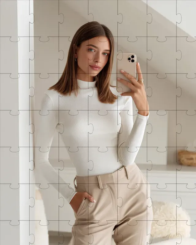 Influencer Mirror Selfie Photos