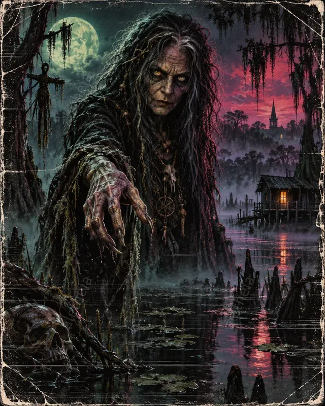 Retro Halloween VHS Movie Poster Art